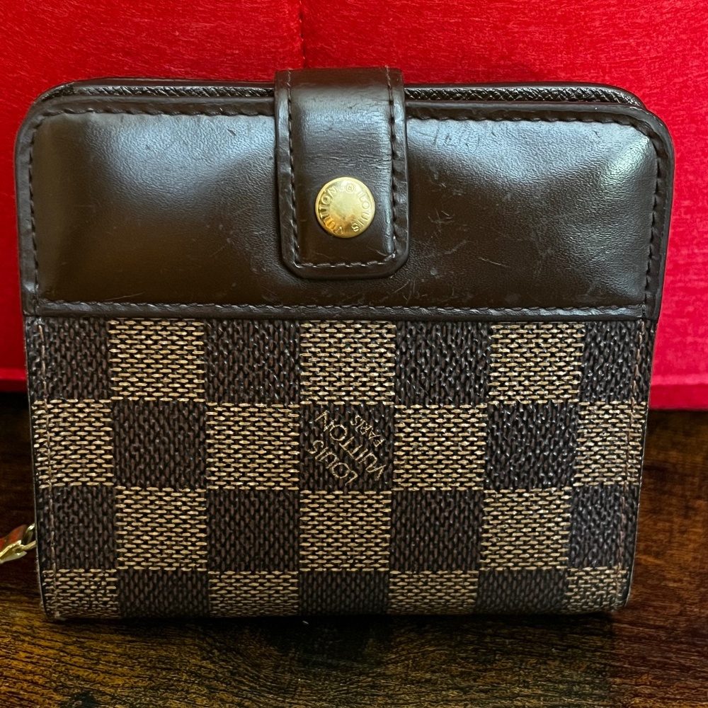 Louis Vuitton Damier Ebene Compact Zipper Wallet